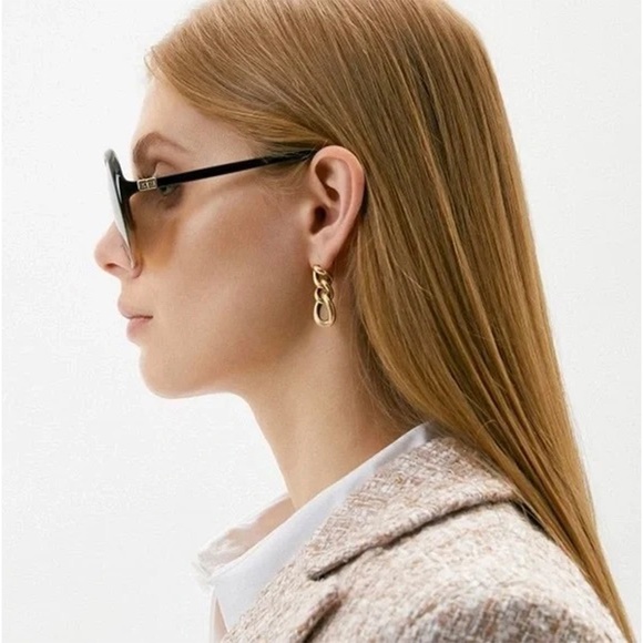 GIVENCHY GV7180/S GLNJL BROWN/YELLOW GRADIENT BROWN FLASH ROUND SUNGLASSES. 61mm - Picture 4 of 13